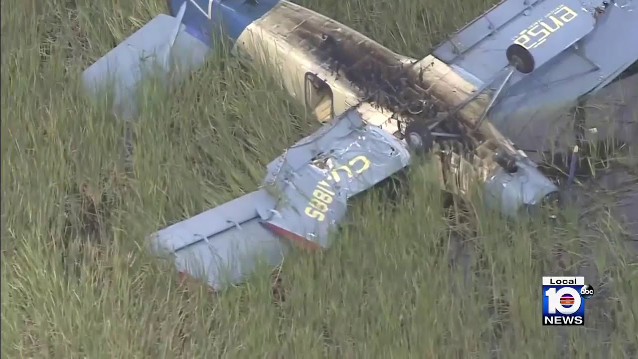 Soviet-era Cuban biplane crashes in Florida Everglades