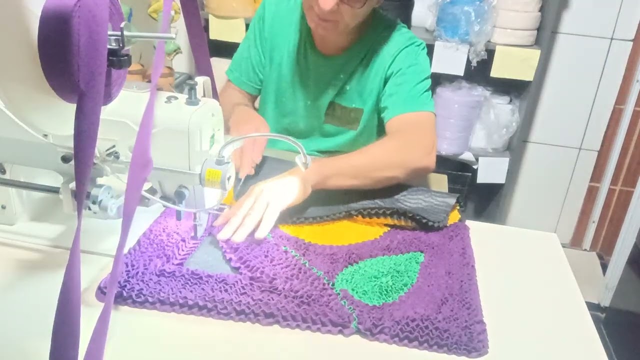 Terminando o tapete da flor 🌷🌷