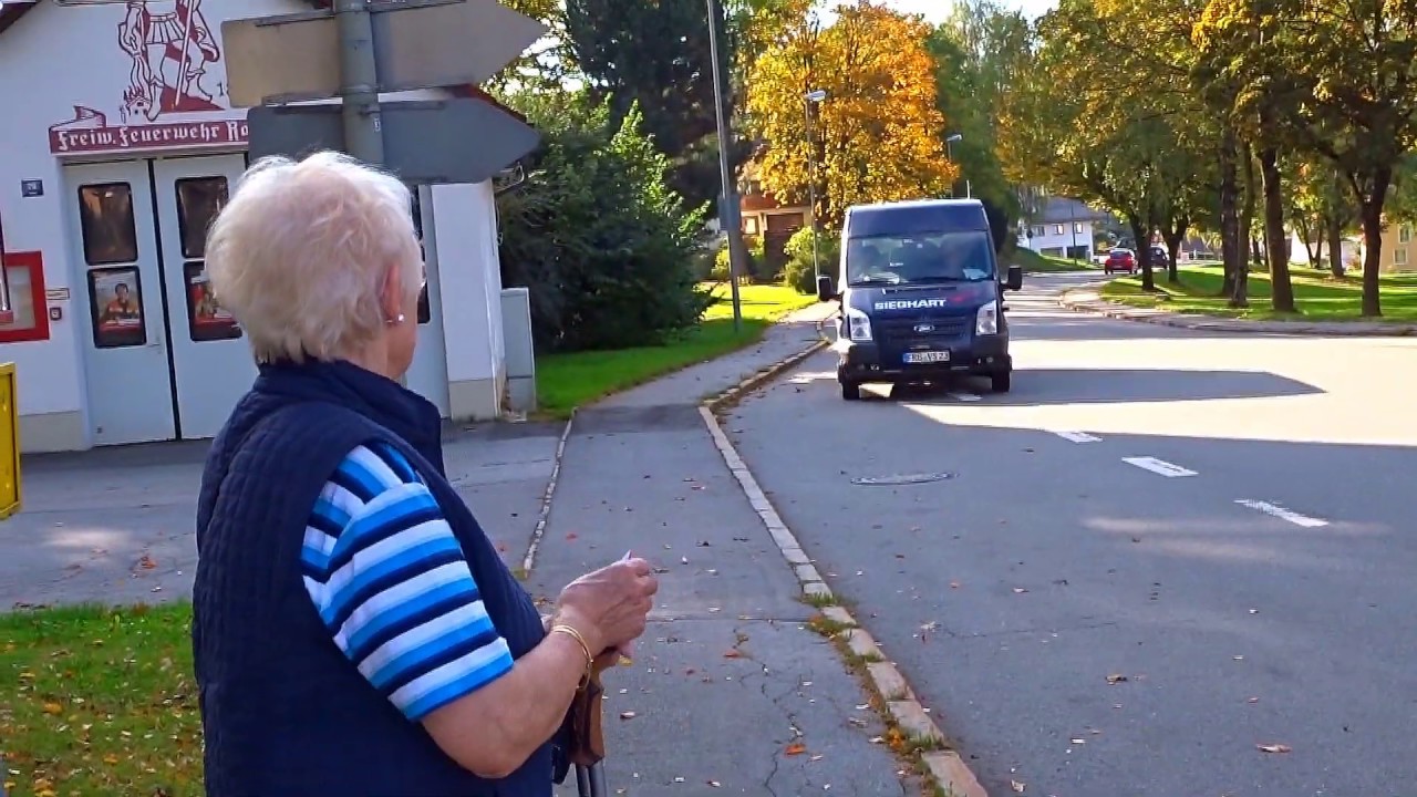 Berliner Feriendorf Grafenau nach Grüb mit den Stadtbus von Rosenau nach Grüb von W.Kempert
