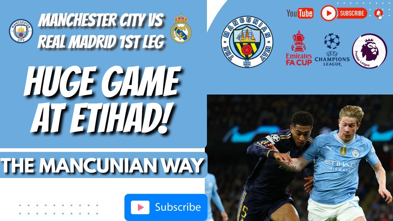 MANCHESTER CITY vs REAL MADRID MATCH PREVIEW - PLAYOFF GAME 1st LEG #mcfc #mancity@LetsbeReal1902