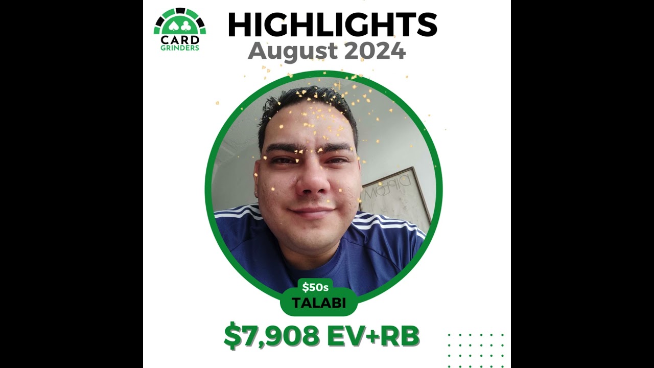 Talabi Crushes August: $7,908 EV+RB at $50 Stakes | Monthly Poker Highlight