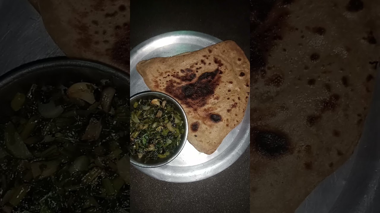 Muli ka saag Paratha. #shortsvideo