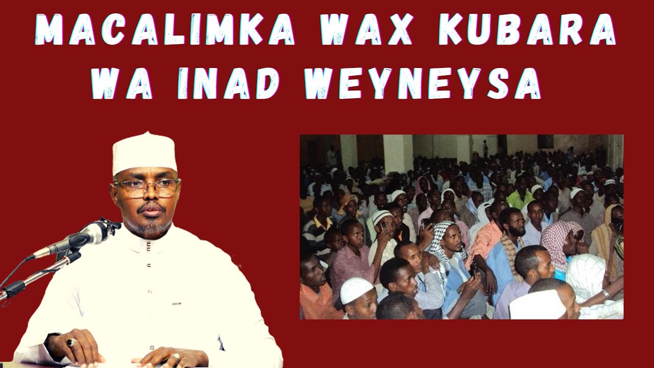Macalimka Wax Kubara Wa Inad Weyneysa Sida Adonka Uweyneyo Sayidkisa Sh Xassaan Abu Salmaan