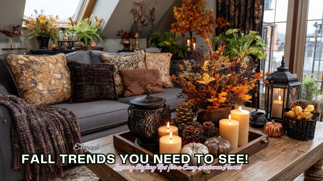 🍂 Elegant Fall Decor Trends You NEED to See! | Luxury Styling Tips for a Cozy Autumn Home! 🍁