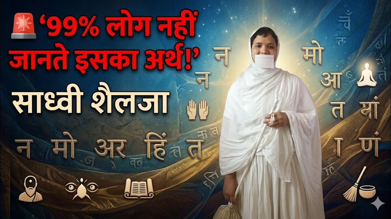 😱 नमोकार मंत्र की ये पंक्ति बदल देगी जीवन! “णमो लोए सव्व साहूणं” का गुप्त रहस्य साध्वी शैलजा   