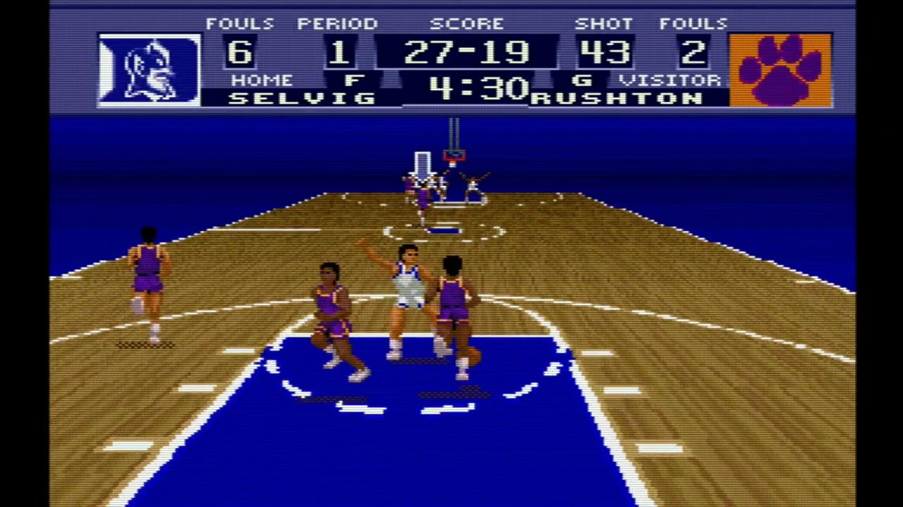 NCAA Basketball (SNES) - Season - Duke v. Clemson 🏀