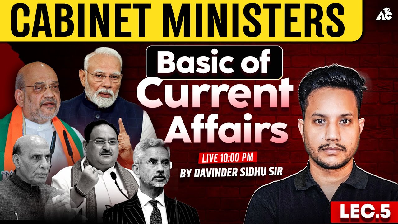 Current Affairs 2025 | Cabinet Ministers | Current Affairs for Beginners by Davinder Sir