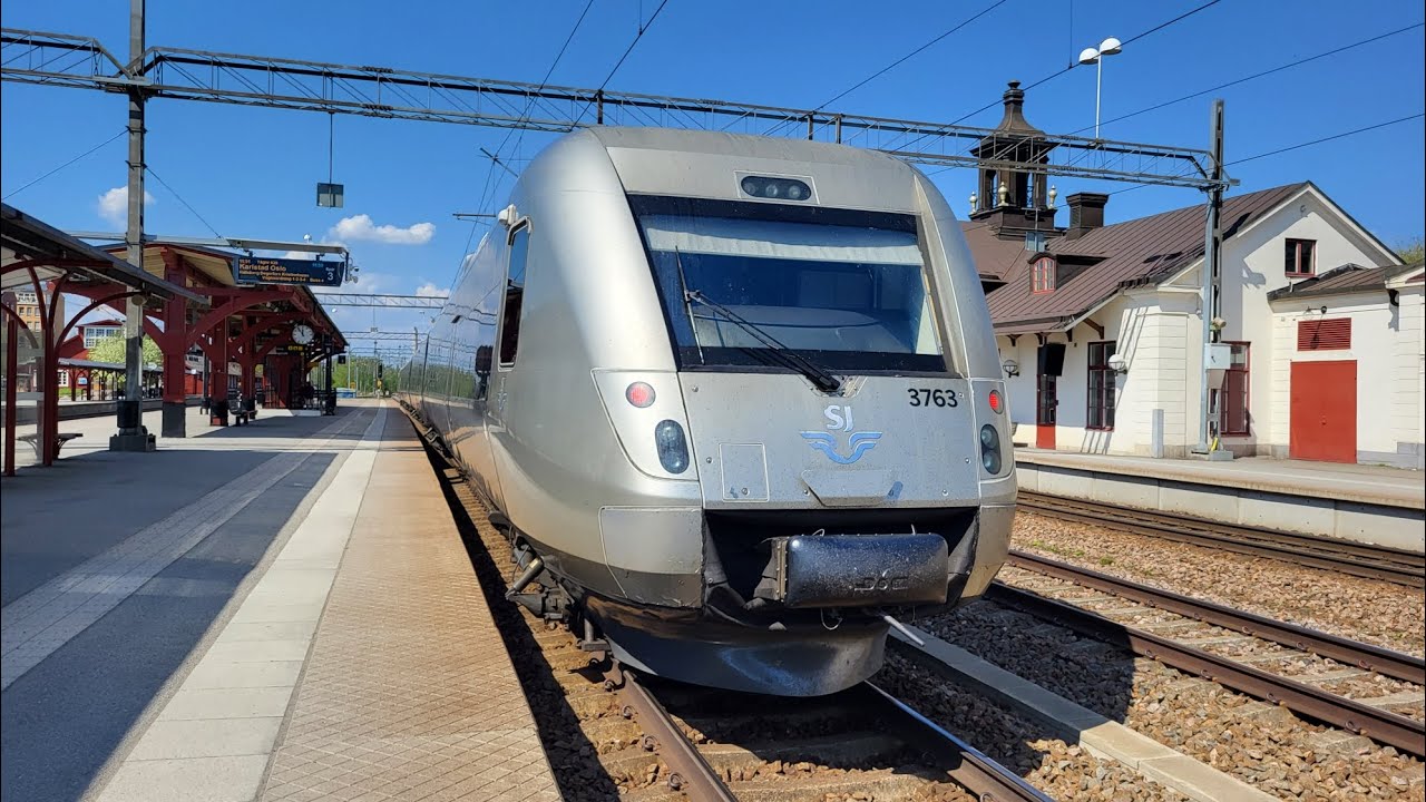 SJ Snabbtåg 629 - Stockholms central-Södertälje syd med X55 vagn 3763