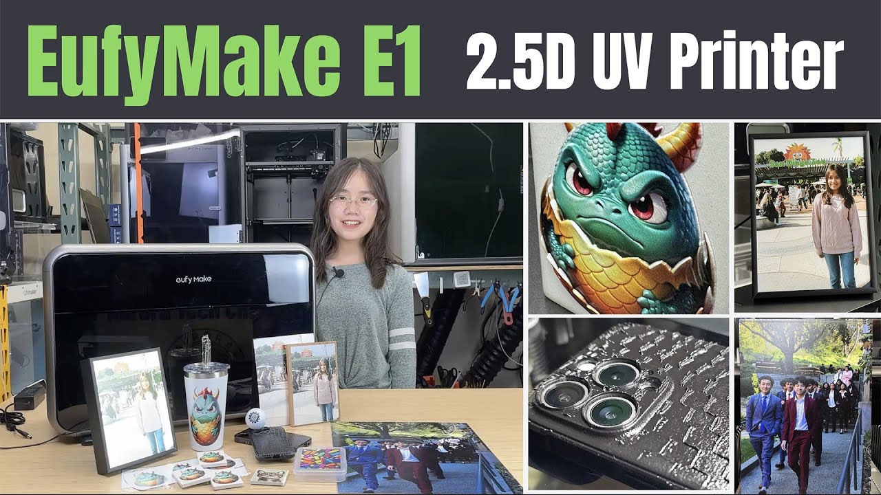 EufyMake E1 UV Printer IN-DEPTH Review: Easy to get started with UV printing and make 2.5D prints