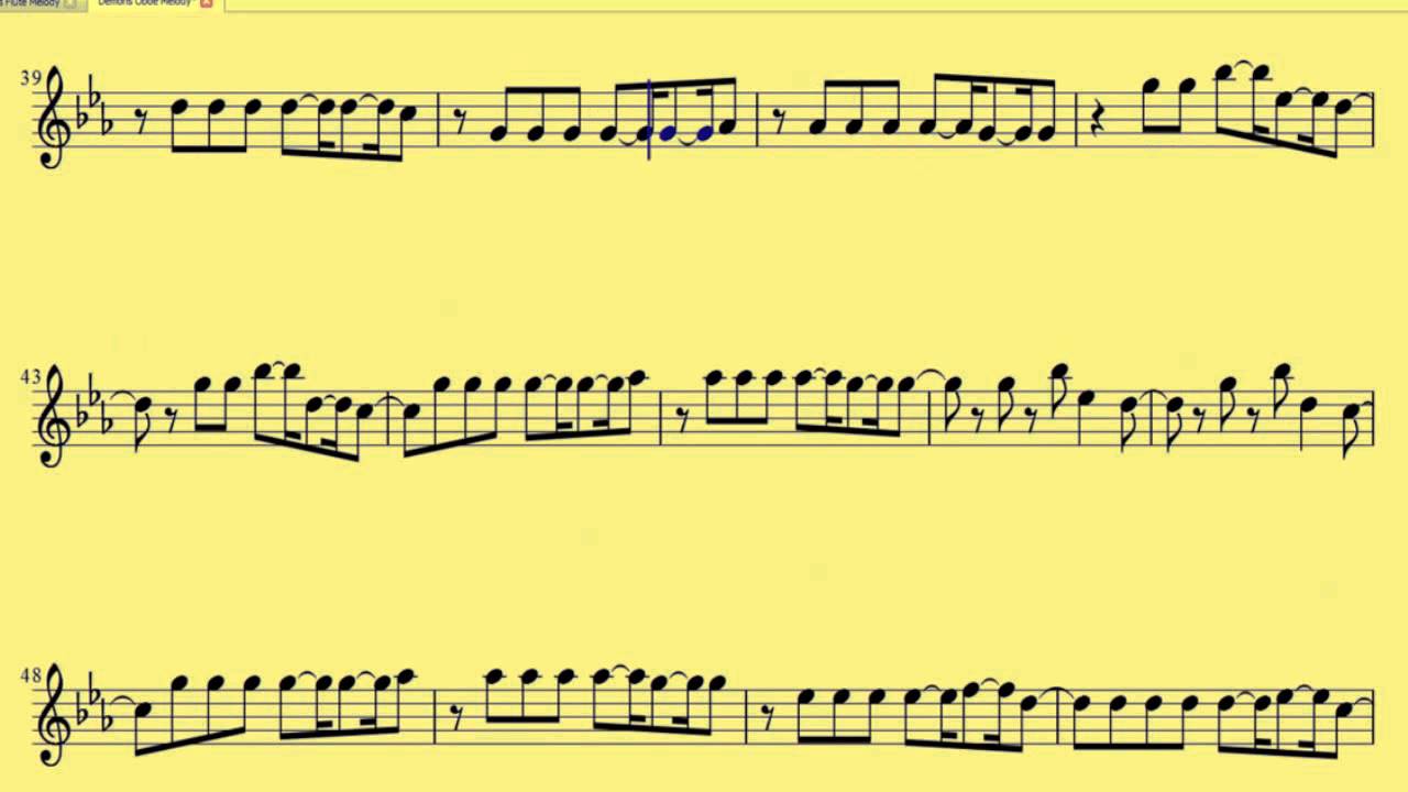[ Oboe ]  Demons - Imagine Dragons