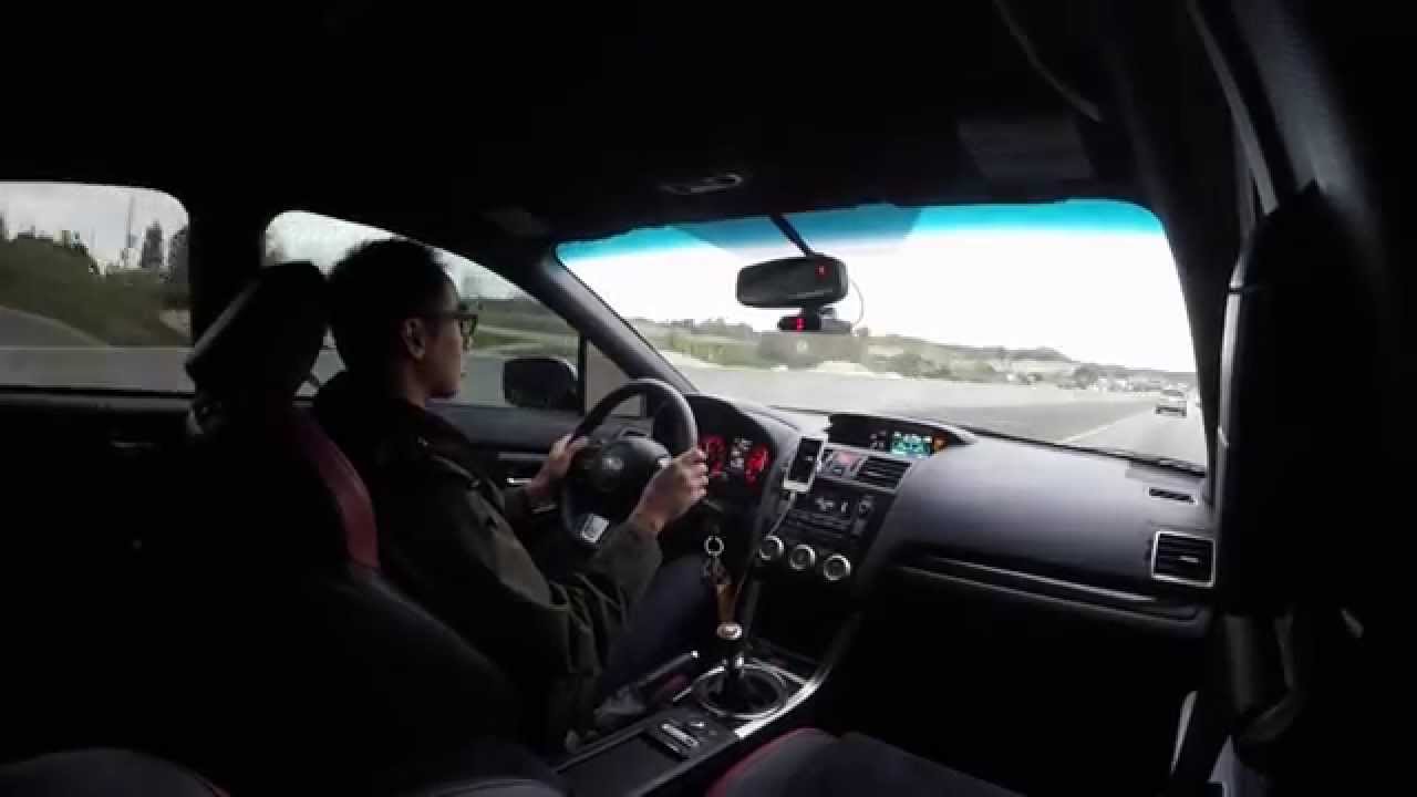 2015 WRX STI with Tomei Expreme Ti Cat-back in cabin