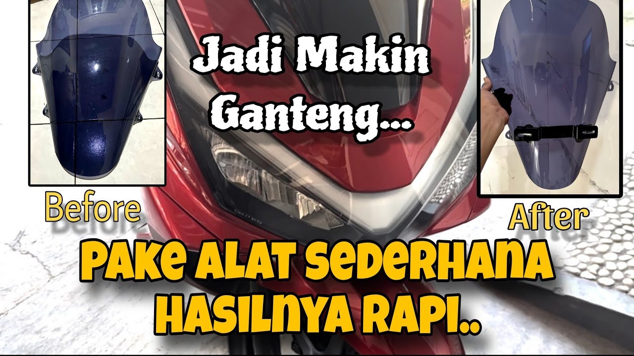 BEGINI‼️ Cara Mudah & Murah Melubangi Visor PCX buat dudukan Plat Nomor, Siapapun Bisa!