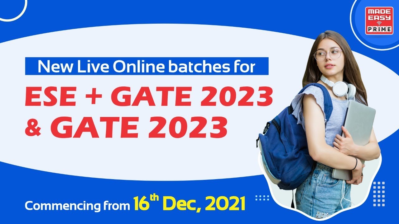New Batches GATE 2023 & ESE +GATE 2023 |Live Classes |Last day to Avail 5% Discount| MADE EASY PRIME