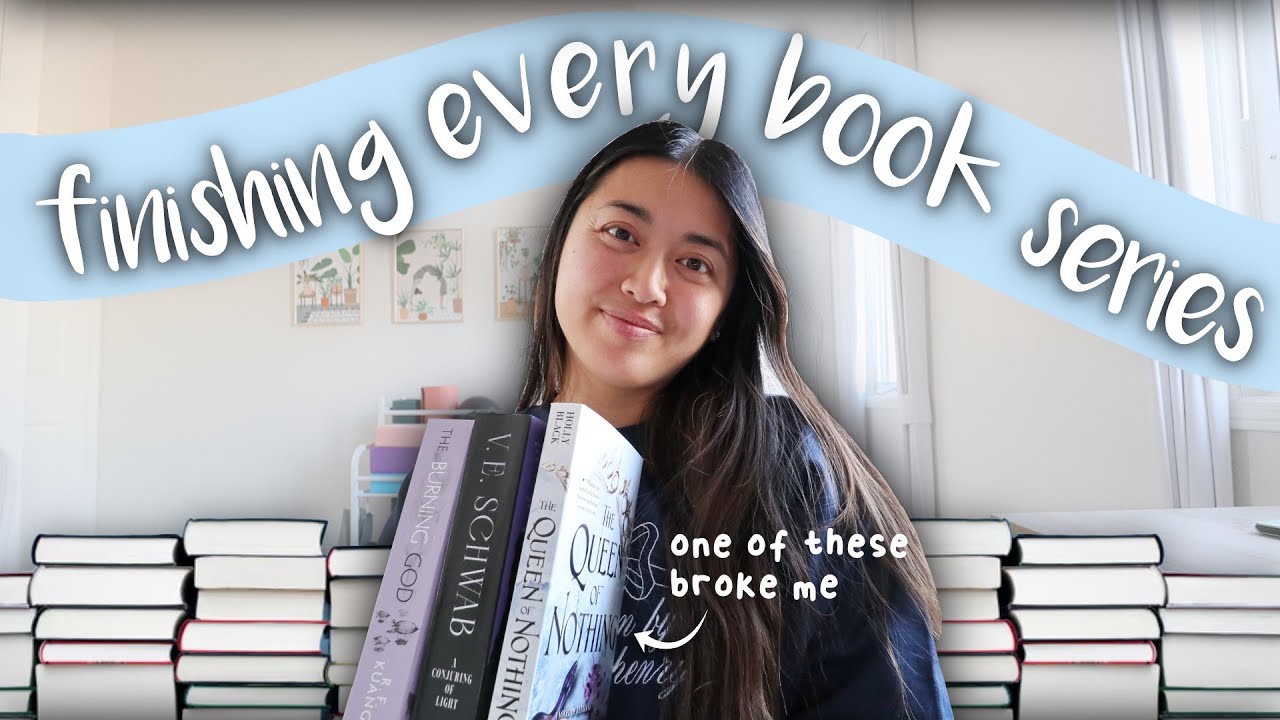 one of these series broke me... *spoiler-free vlog* 📚 finishing EVERY series i'm in the middle of