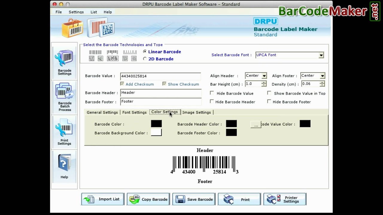Mac Barcode Maker Software: Design and print barcode label on Mac machine
