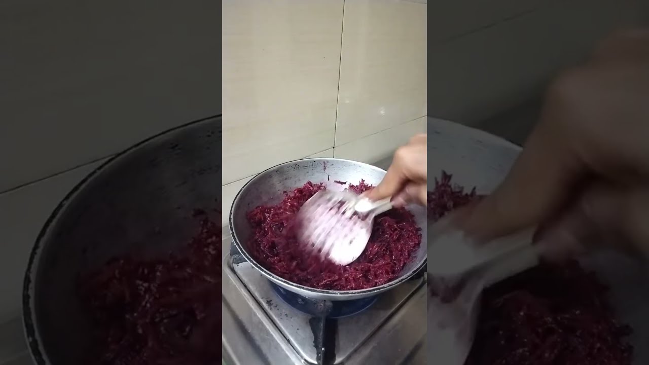 Beet root halva