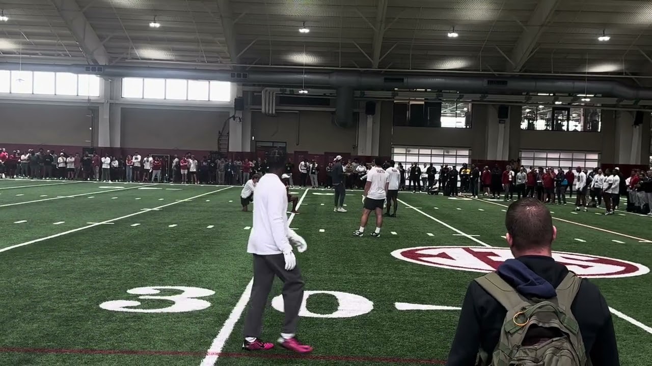 Jalen Milroe Throws for NFL Scouts at Alabama Pro Day