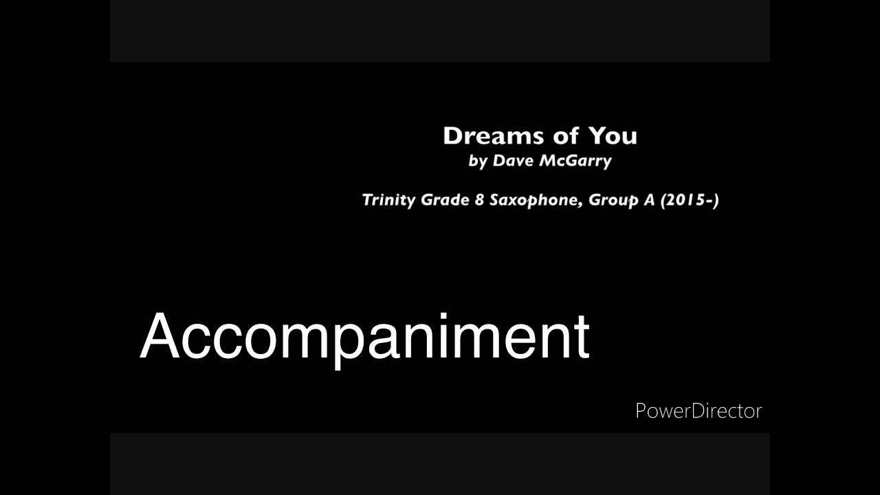 Dream of you by Dave McGarry Accompaniment