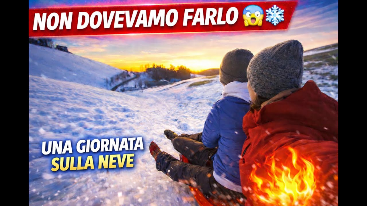 Siamo sopravvissuti a questa giornata sulla neve 😱❄️