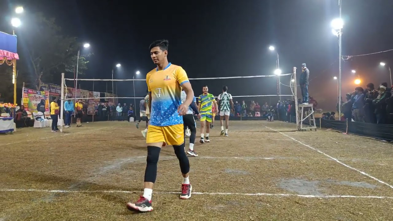 Fire volleyball tournament in bangol quarter final #subscribe #lick @#