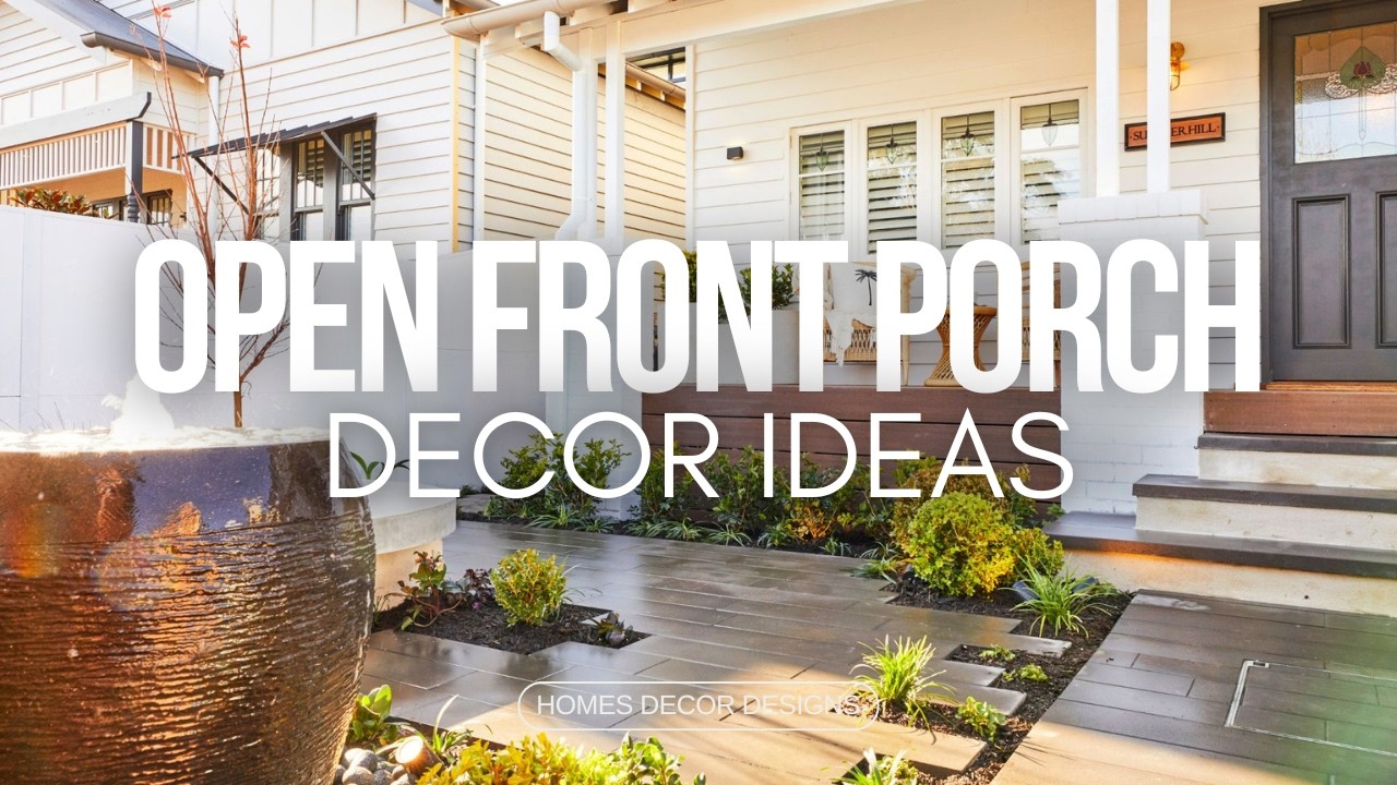 Идеи дизайна дома с открытой верандой | Лучшие руководства по превращению вашей прихожей в роскош...