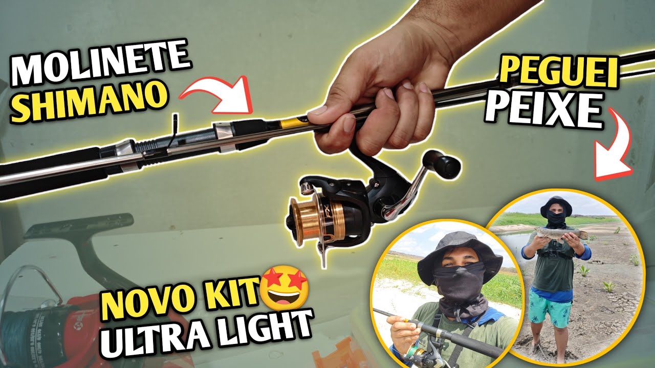 🐟 Peguei Peixe com Meu novo CONJUNTO DA  SHIMANO!!! Vara + Molinete (Veja Como Foi...🎣)