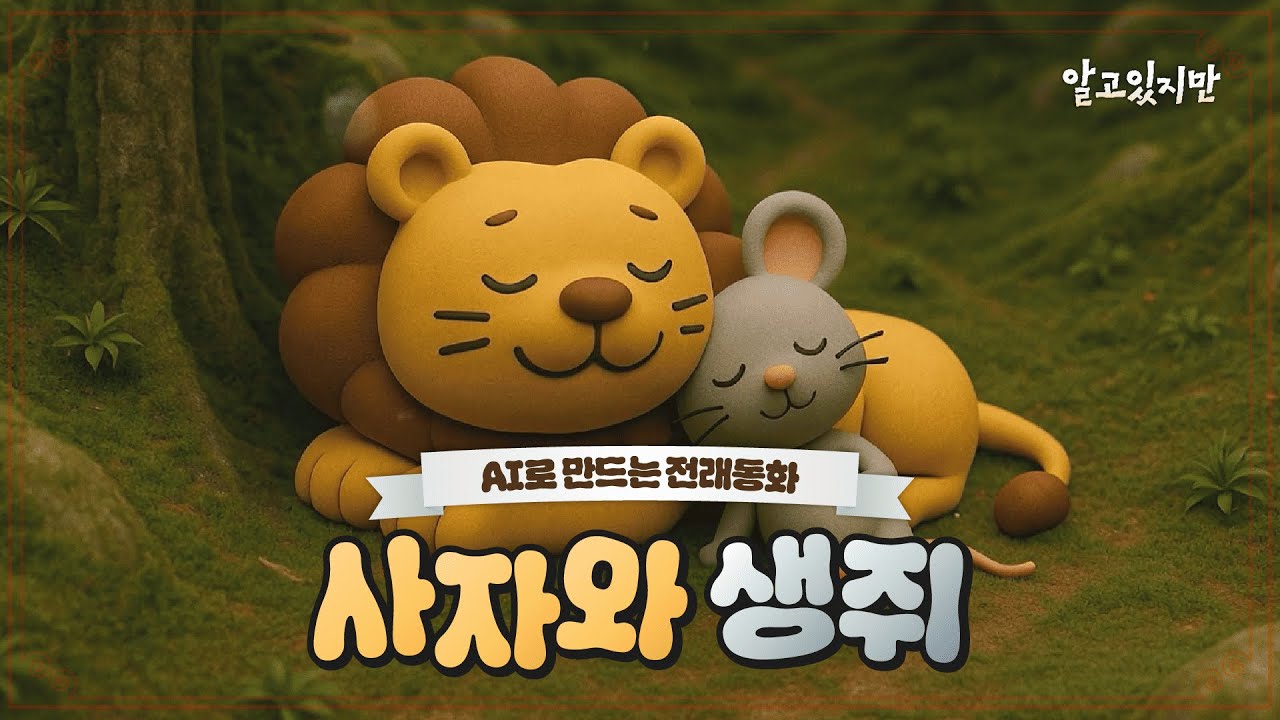 전래동화 | AI | 사자는 고쳐쓰는 게... 맞다! | EP.07 사자와 쥐 feat. 사투리 - [알고 있지만] | AI Animation | AI Video