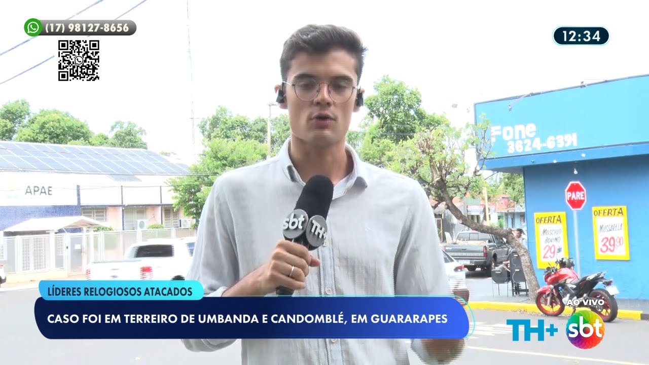 Líderes religiosos são atacados em terreiro de umbanda, em Guararapes