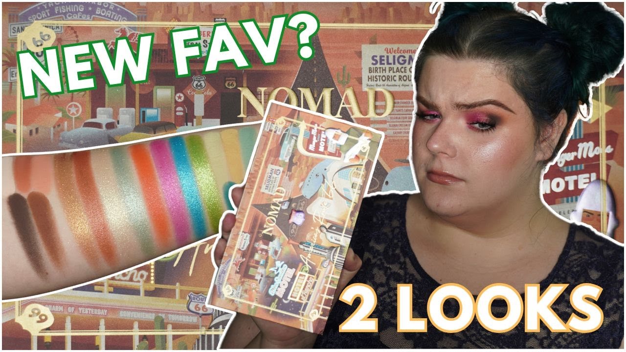 NEW Nomad Cosmetics America's Route 66 Palette | 2 Looks + Swatches