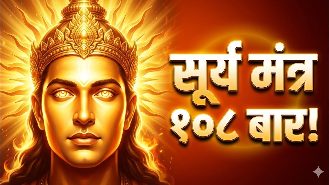 Surya Mantra 108 Times | Morning Power Mantra for Health, Success & Energy | Japakusuma Sankasham