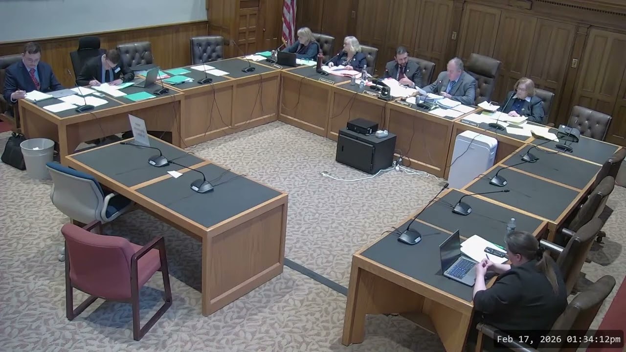 New Hampshire Senate Judiciary Committee Executive Session on SB552 on 02/17/26