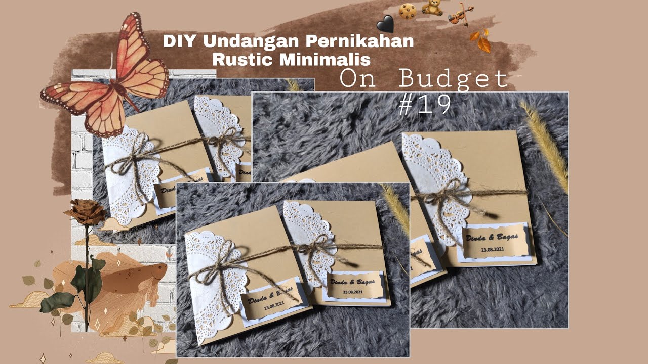 DIY Undangan Pernikahan Rustic Minimalis On Budget #19