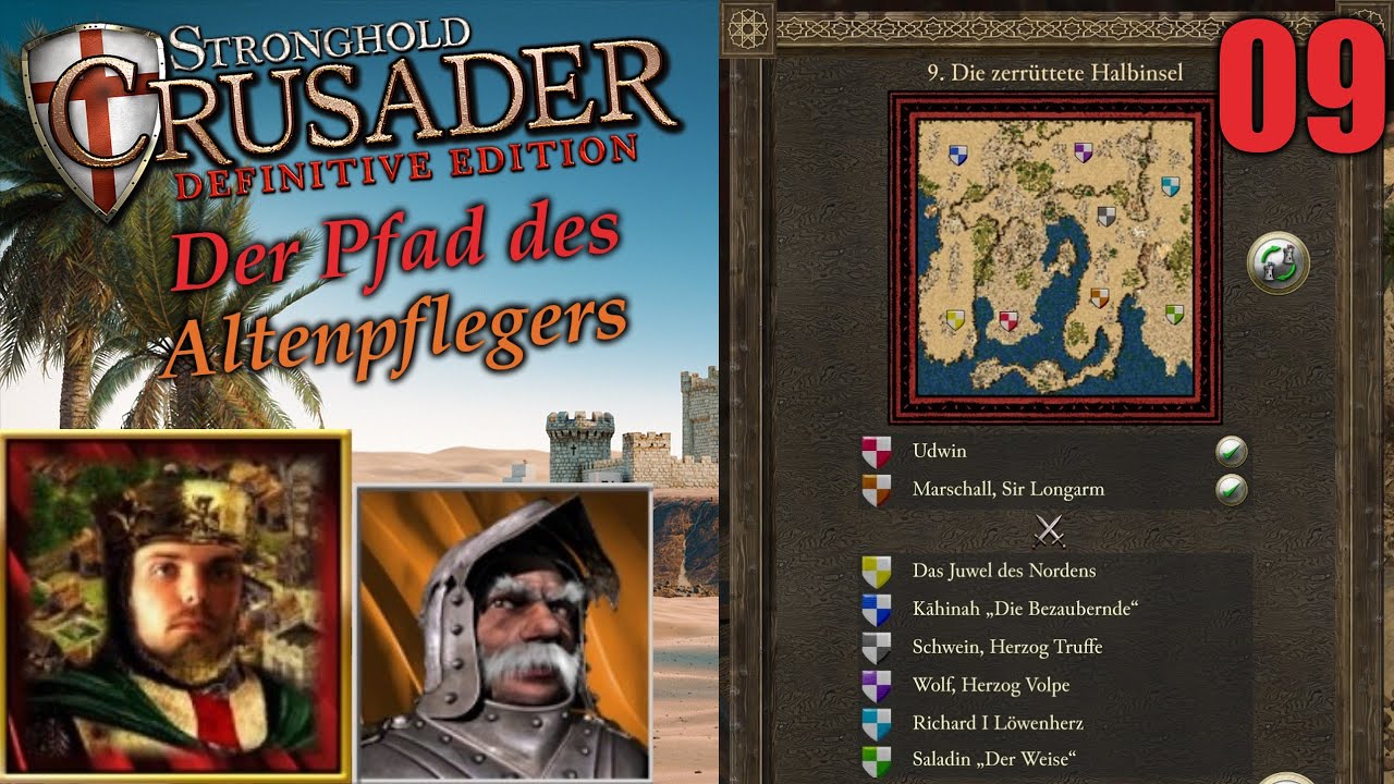 Der Pfad des Altenpflegers | M09 Zerrüttete Halbinsel | Stronghold Crusader - Definitive Edition