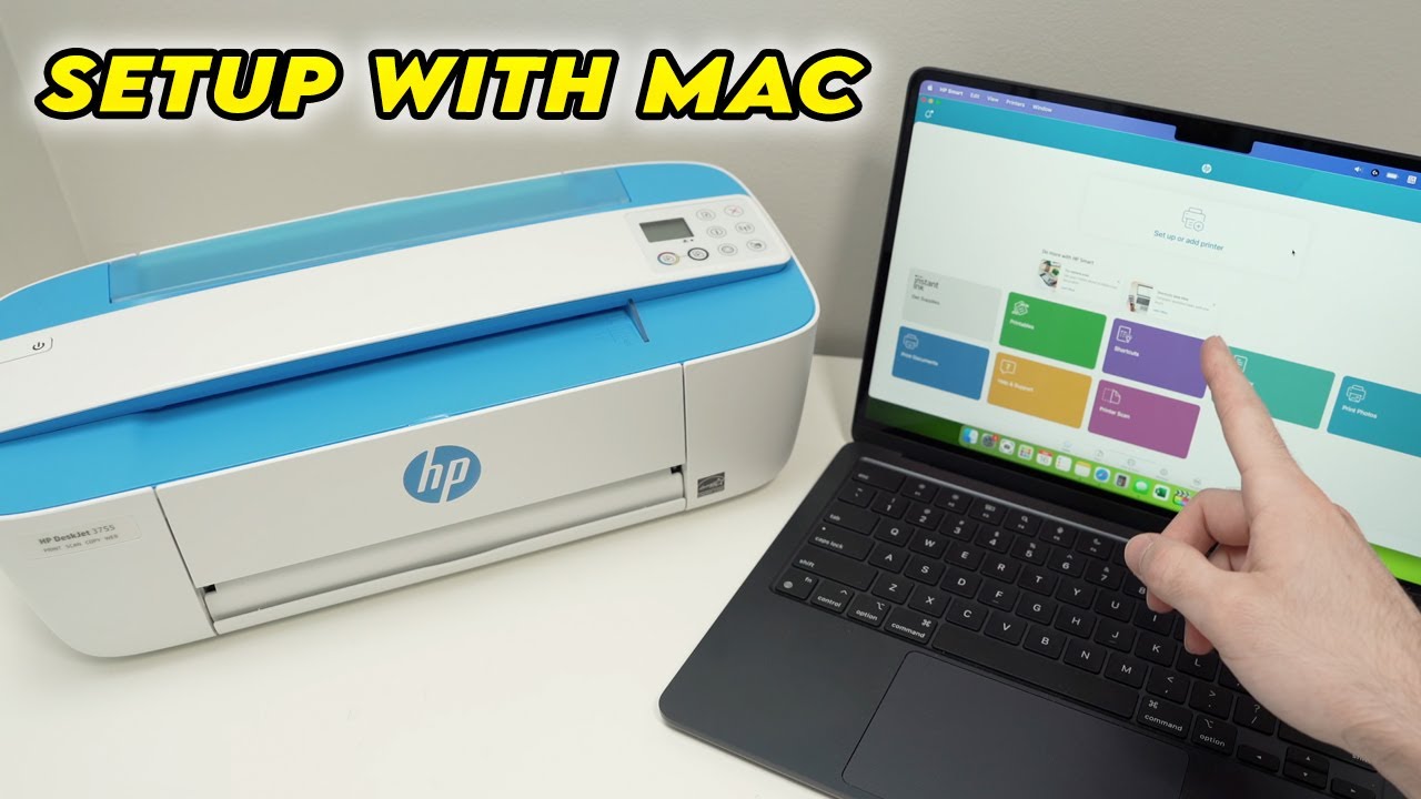 How to Setup HP DeskJet 3755 Printer With Mac Using Wifi
