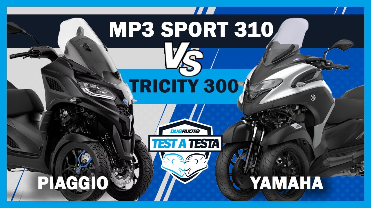 Piaggio Mp3 310 vs Yamaha Tricity 300: qual è meglio? Dueruote Test a testa #30