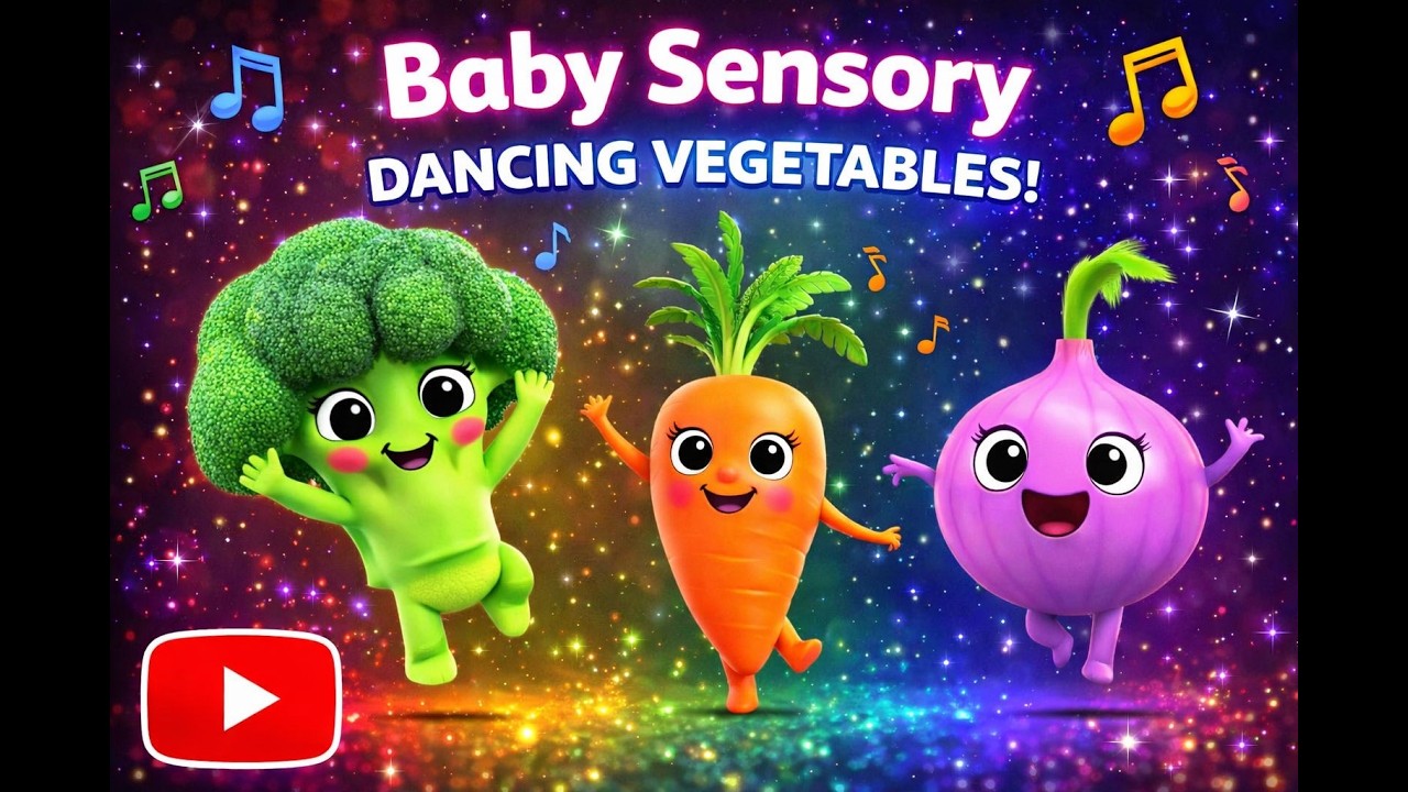 Baby Sensory: Dancing Vegetables! 🥦🥕🧅 (Original Music)