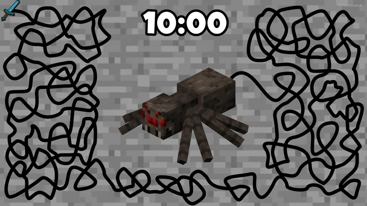 10 Minute Timer | Minecraft Spider Timer Bomb EXPLOSION! 🕷️💥