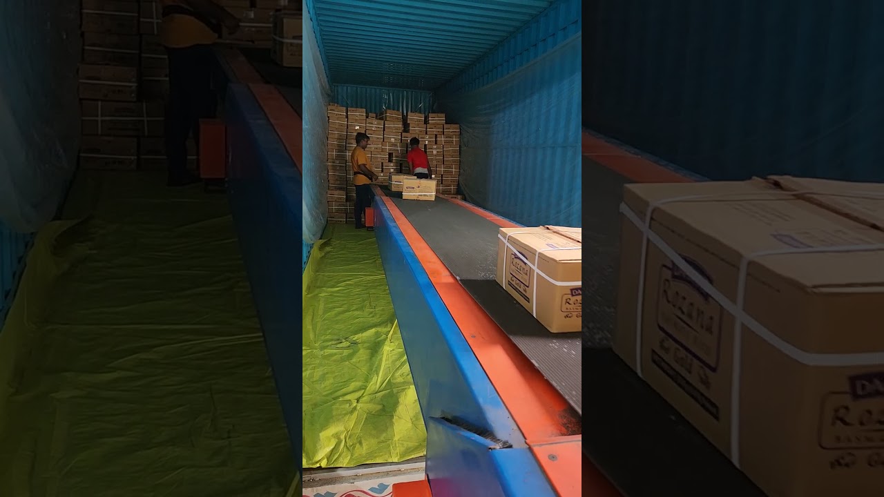 TELESCOPIC TRUCK LOADING UNLOADING CONVEYOR