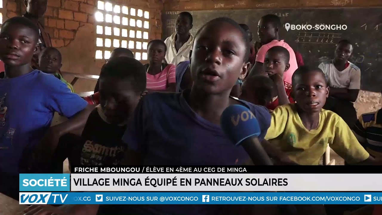 Village Minga équipé en panneaux solaires