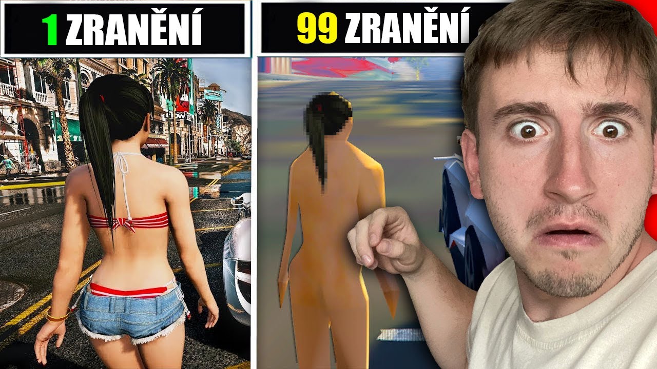 GTA, ale když se ZRANÍM stane se hra HORŠÍ ! (GTA 5)