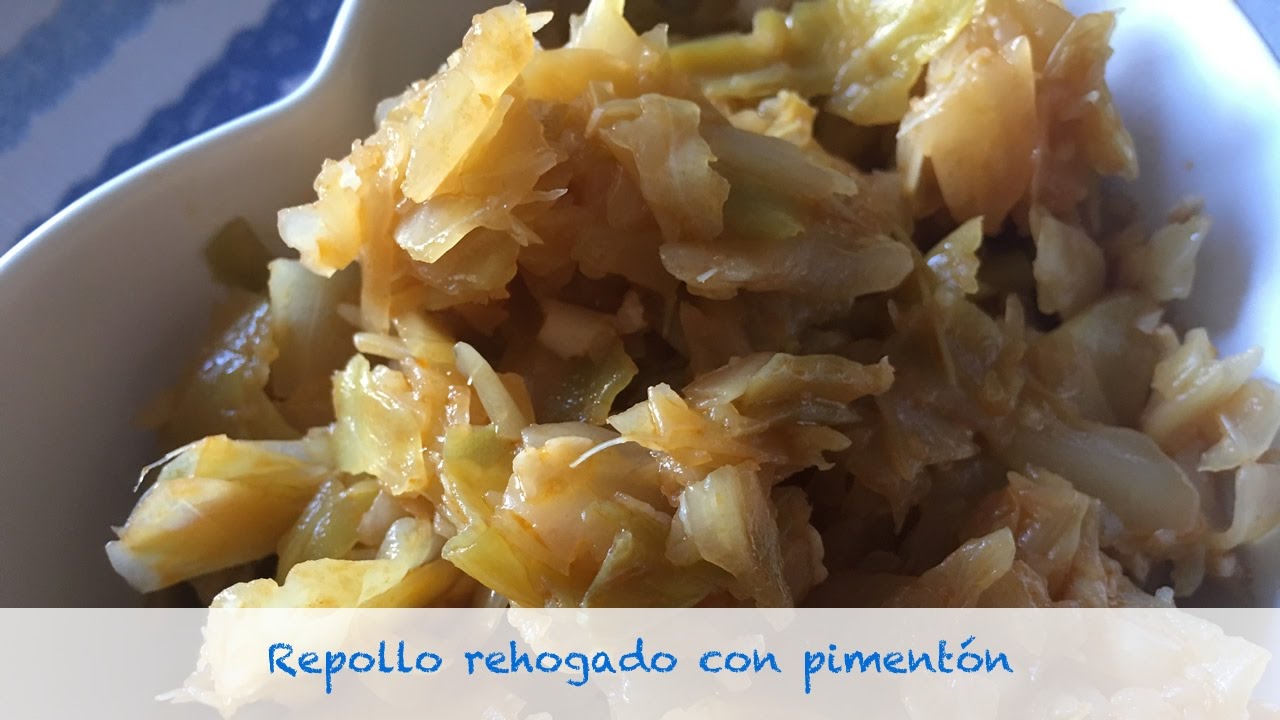 Repollo rehogado con pimentón en thermomix