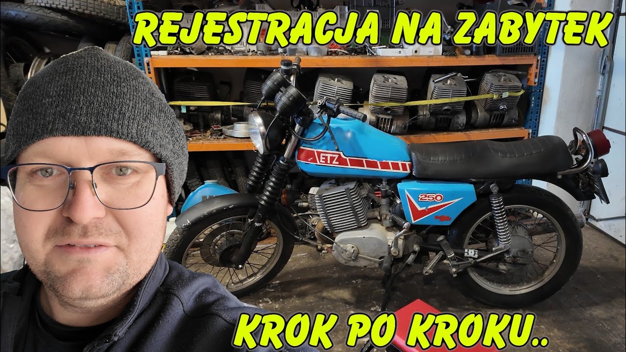 Czy zarejestruję MZ ETZ 250 na pojazd zabytkowy?? 😅😅 Po co mi wogóle te żółte blaszki?? 😉😉