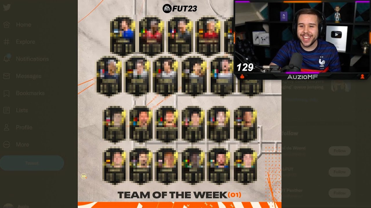 Auzio Reacts to TOTW 1 in FIFA 23
