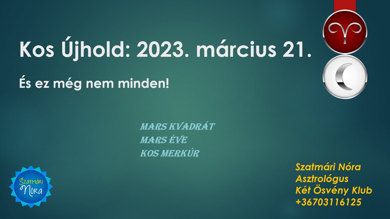 ♈🌚 KOS &Uacute;jhold | 2023. m&aacute;rcius 21. | 5 tipp a t&uacute;l&eacute;l&eacute;shez &eacute;s itt van az, amit ker&uuml;lj el messzire!