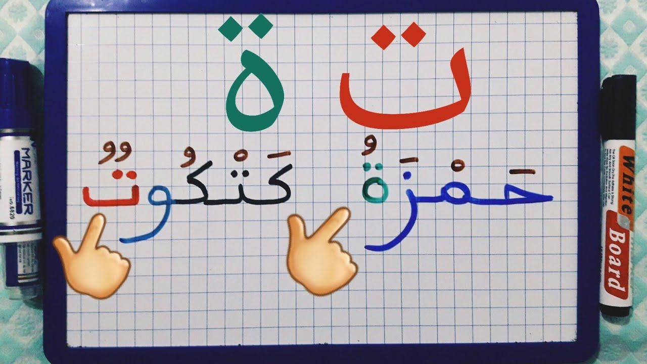 الدرس50:هيا لنتعرف متى تكتب التاء مبسوطة و مربوطة/شرح مبسط للمبتدئين.