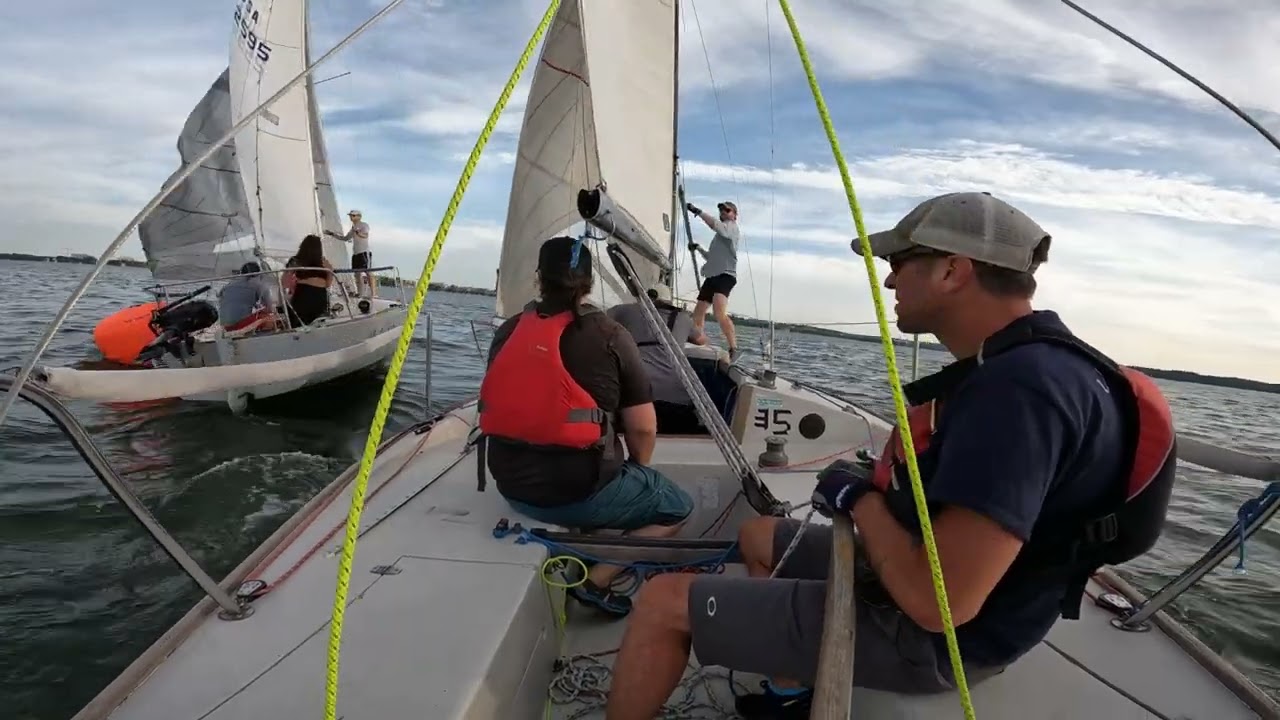 J24 Racing - Crowded Mark 7/19/23 - MYC and Hoofers Sailing Club.