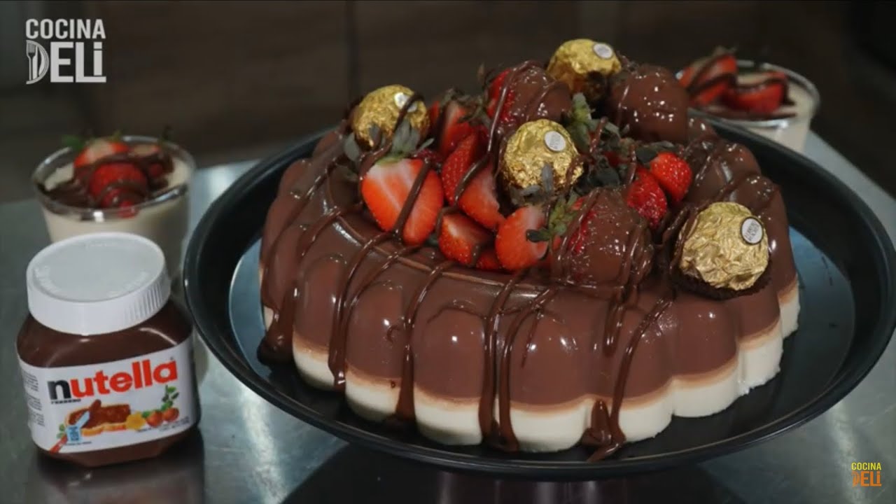 Gelatina de nutella (riquísima y fácil )