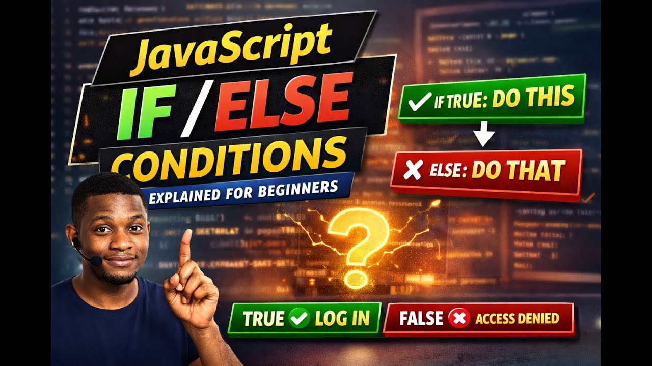 Day 3: JavaScript Conditions & Logical Thinking Explained for Beginners | If, Else & Decision Making