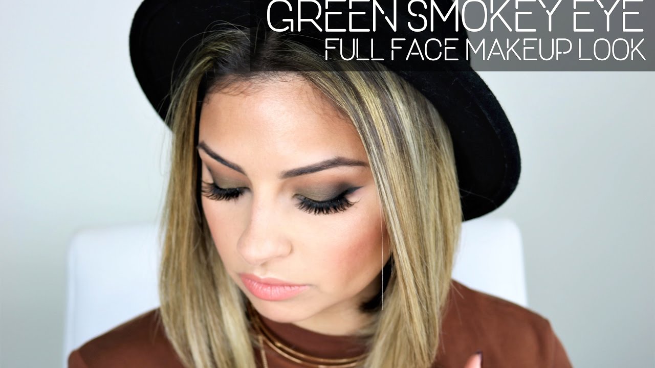 Green Smokey Eye | Full Face Makeup Look