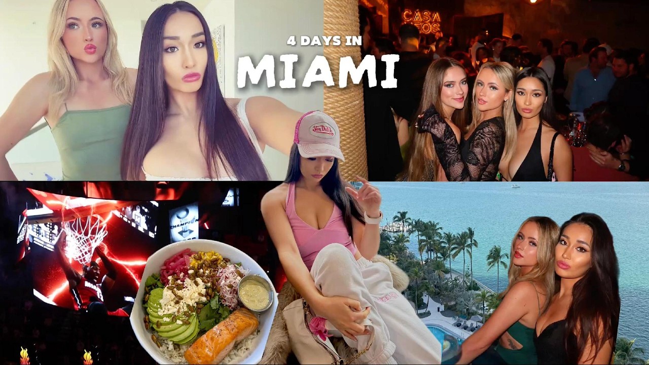 4 days in miami with my best friend | girls trip, NBA game & nightlife | chantellesakura
